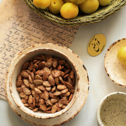 Roasted watermelon seed with Persian hogweed