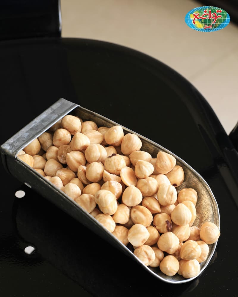 مغز فندق برشته بدون نمک