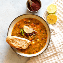 Halbfertige Suppenmischung